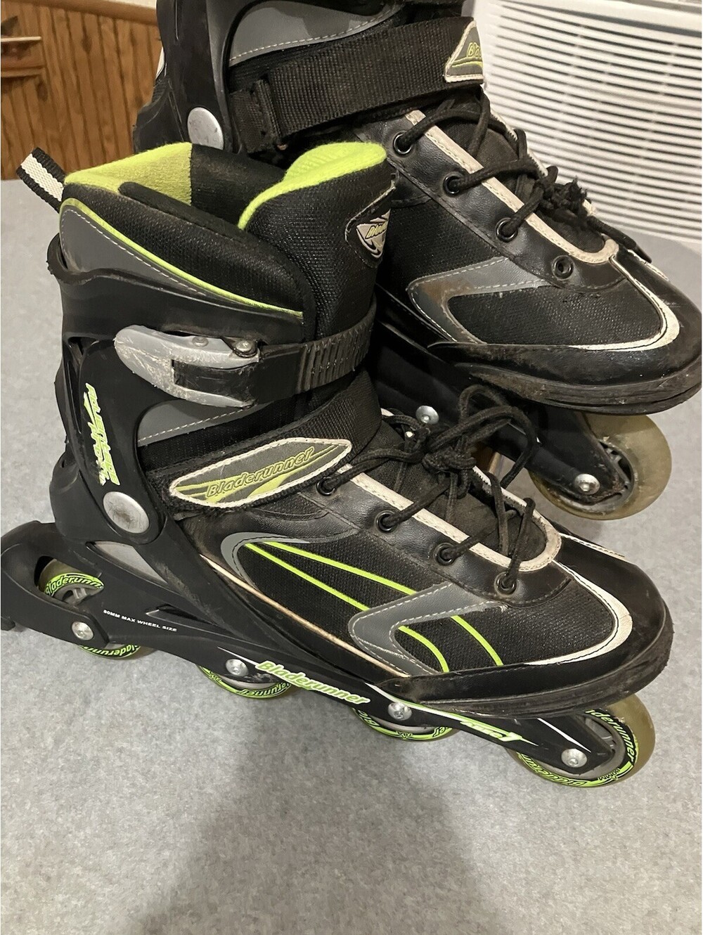 BLADERUNNER INLINE ROLLER BLADES PRO 80 Mens 80MM MAX WHEEL US SIZE 10_ Has Wear